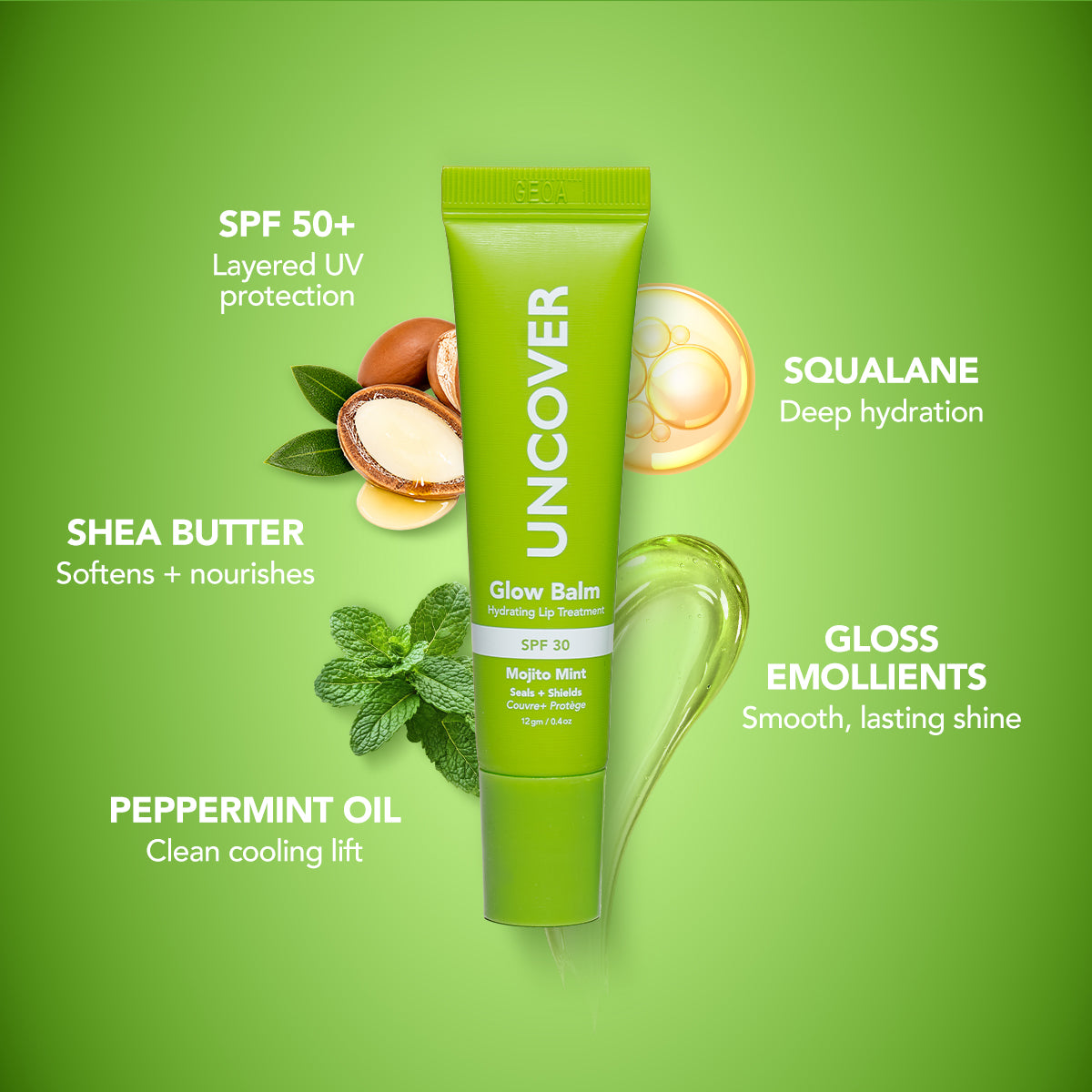 UNCOVER GLOW BALM HYDRATING LIP TREATMENT
