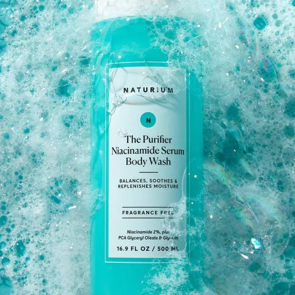 NATURIUM THE PURIFIER NIACINAMIDE SERUM BODY WASH 500ML