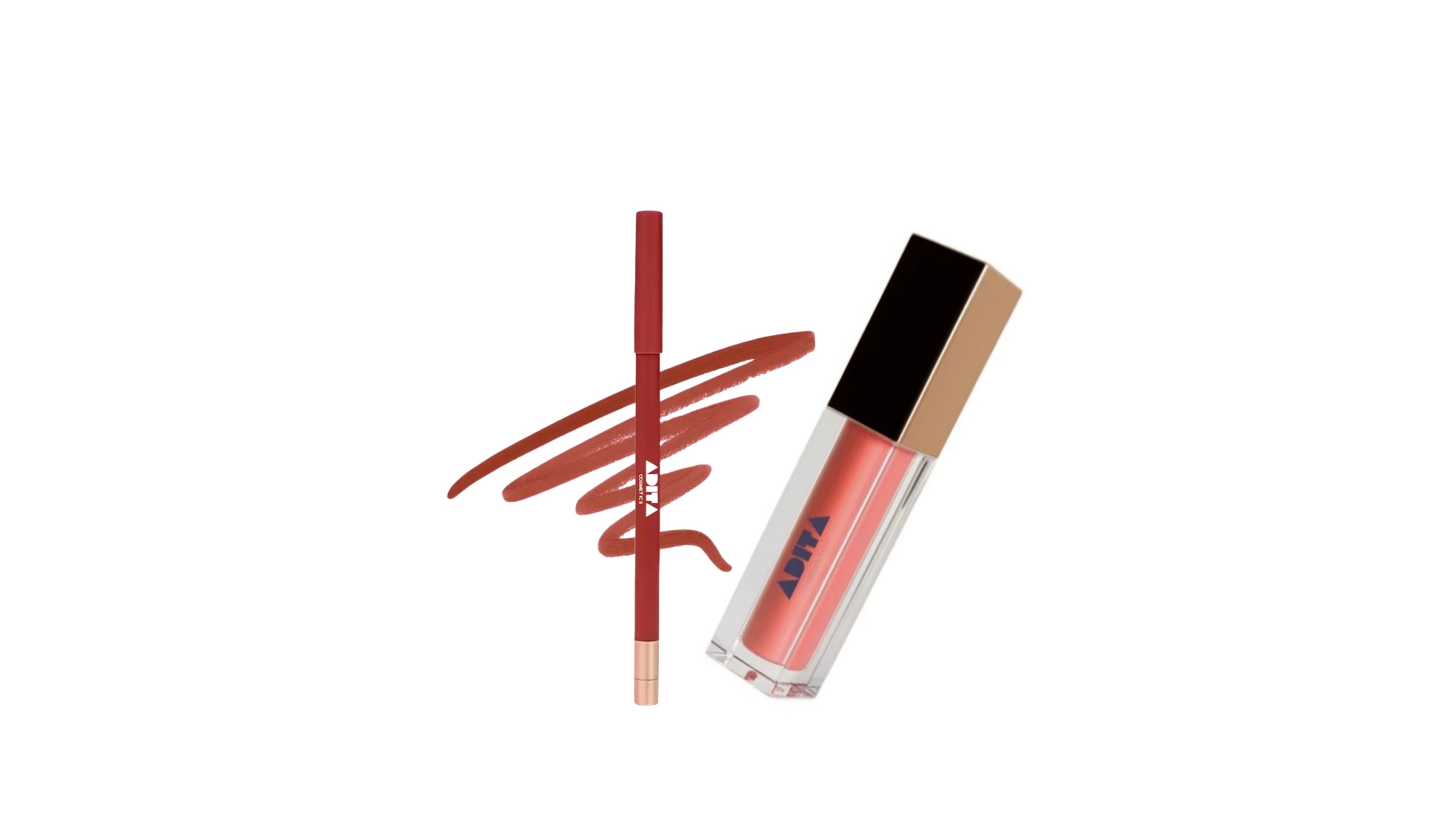 ADITA LIP GLOSS +LIP LINER COMBO