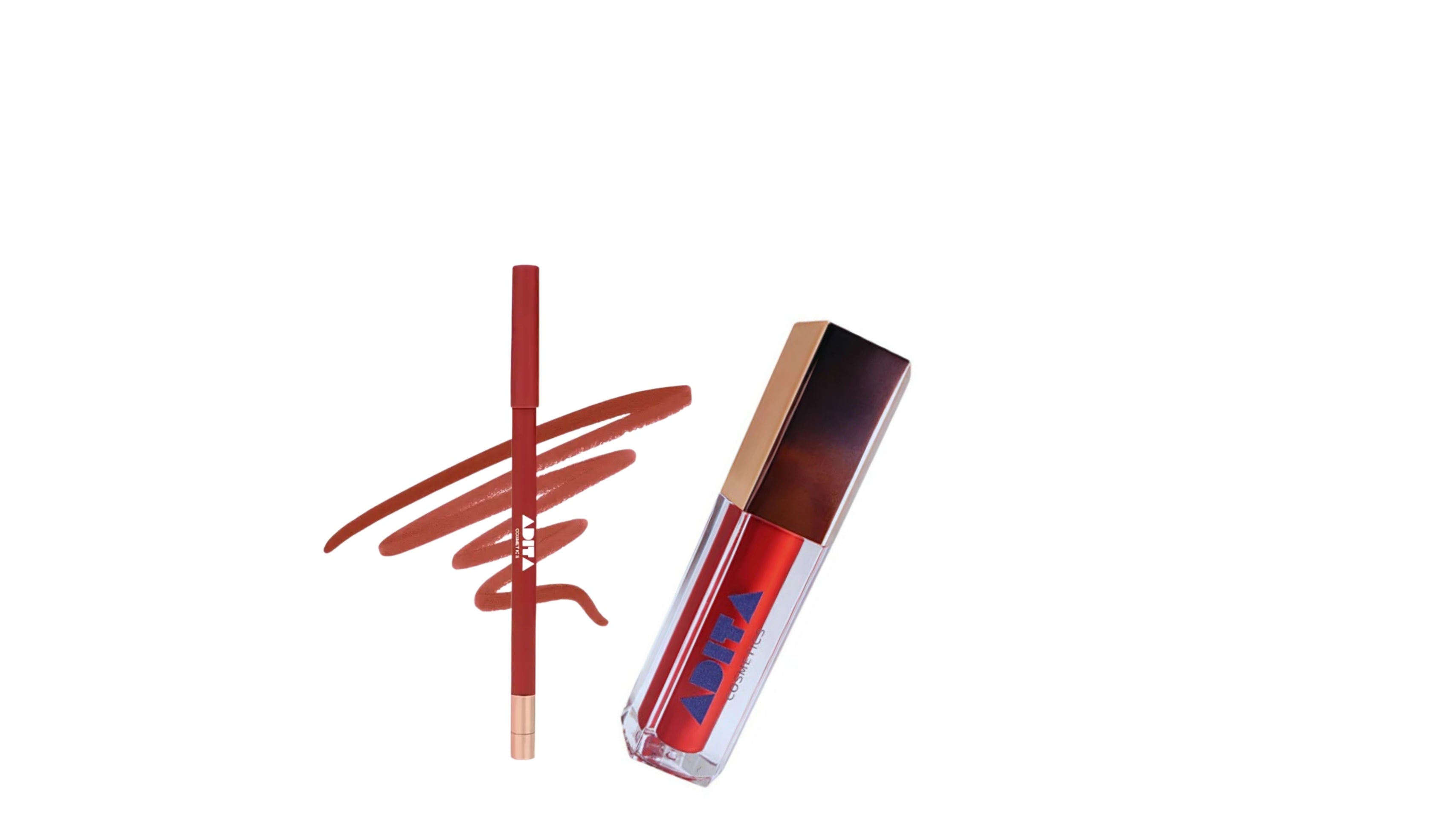 ADITA LIP GLOSS +LIP LINER COMBO