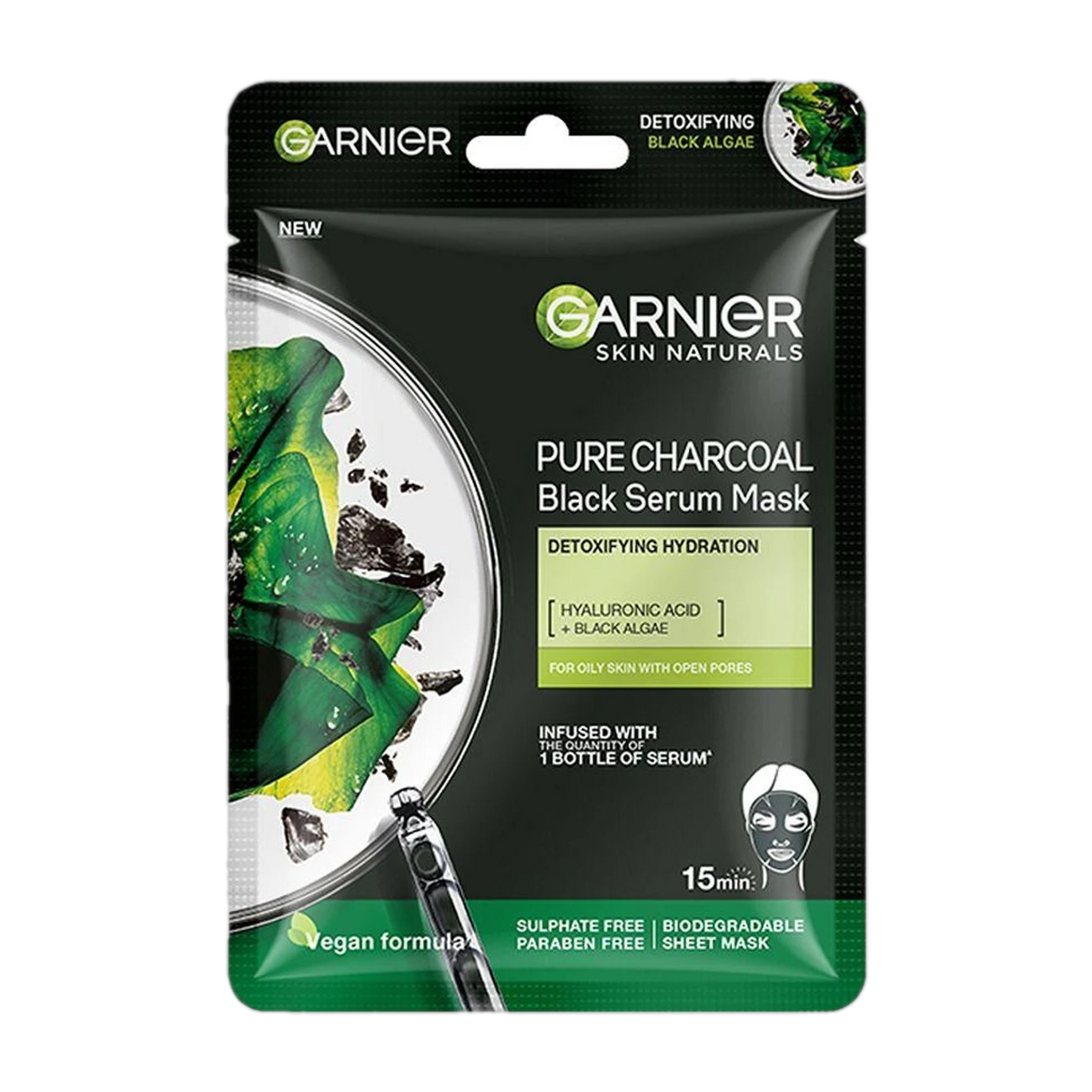 GARNIER PURE CHARCOAL SHEET MASK