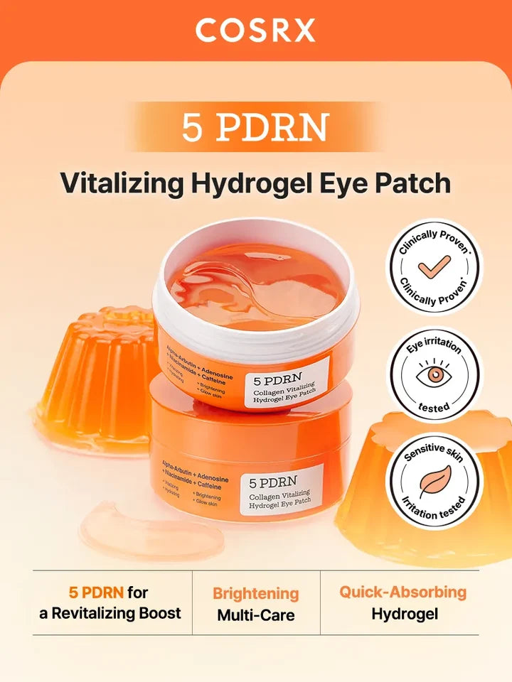 COSRX 5PDRN COLLAGEN VITALIZING HYDROGEL EYE PATCH