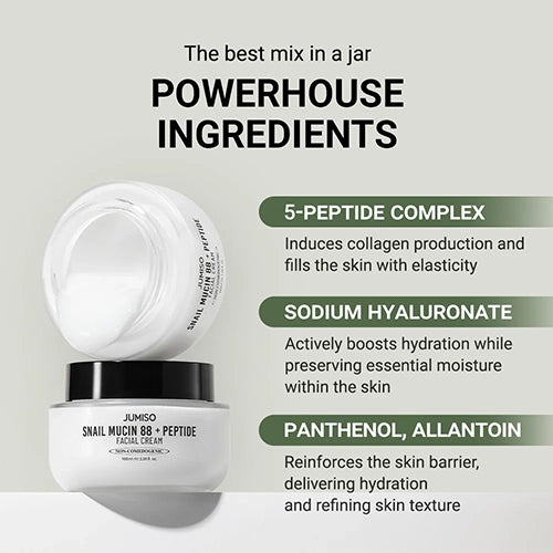 JUMISO SNAIL MUCIN 88 + PEPTIDE CREAM 100ml (TUB)