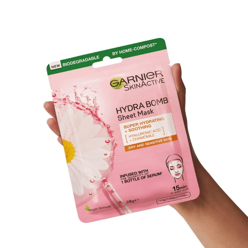 GARNIER HA+CHAMOMILE SHEET MASK