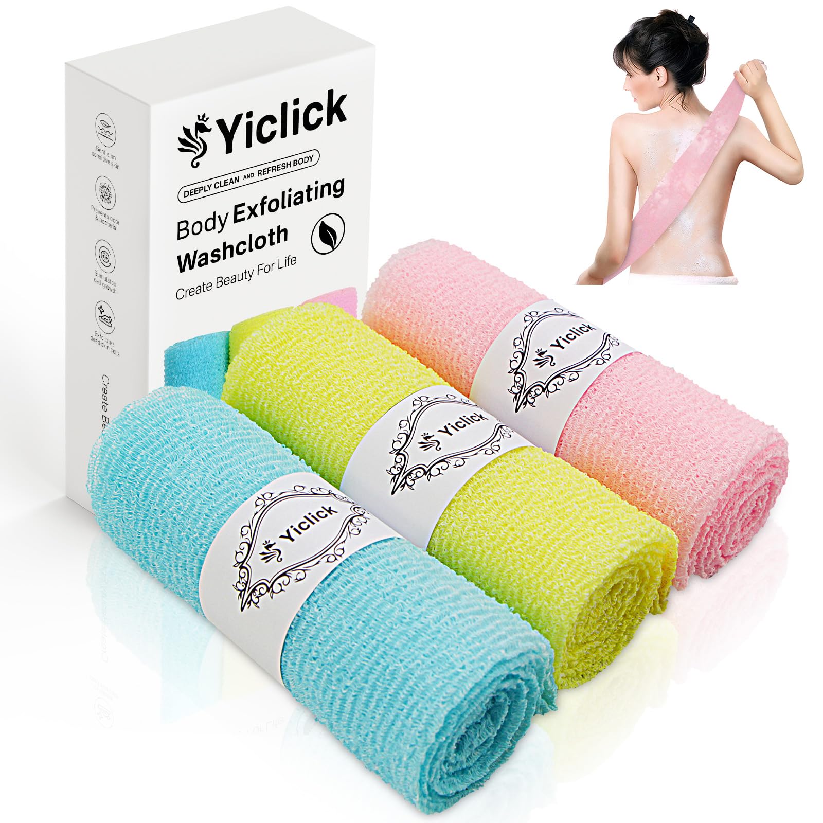 YICLICK EXFOLIATING MITS