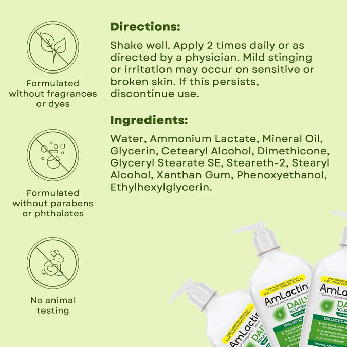 AMLACTIN 12% LACTIC ACID DAILY NOURISH LOTION 400g