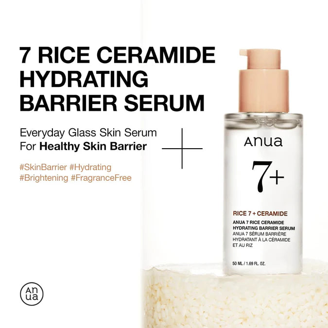 ANUA RICE CERAMIDE 7 HYDRATING BARRIER SERUM 50ML