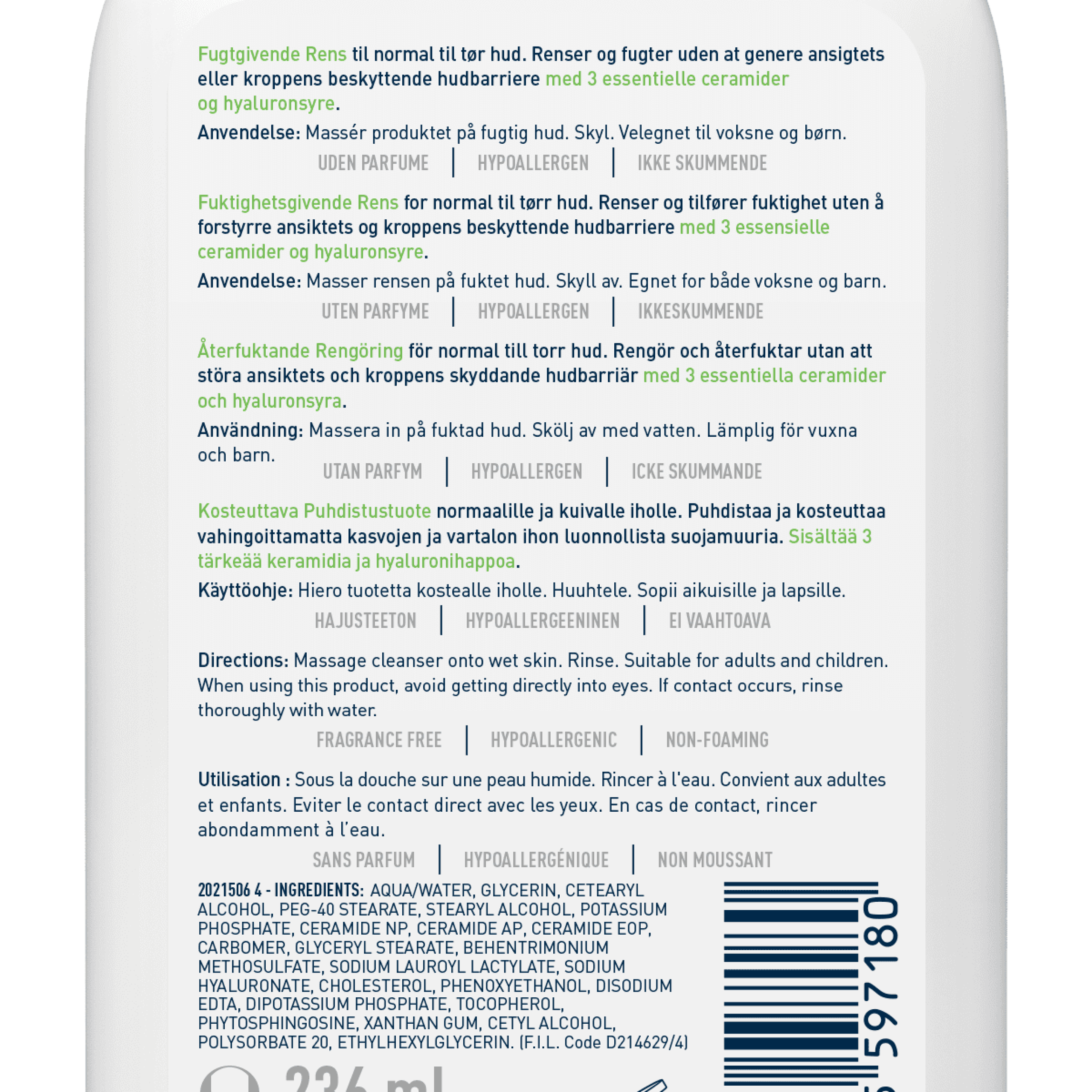 CERAVE HYDRATING CLEANSER 236ML