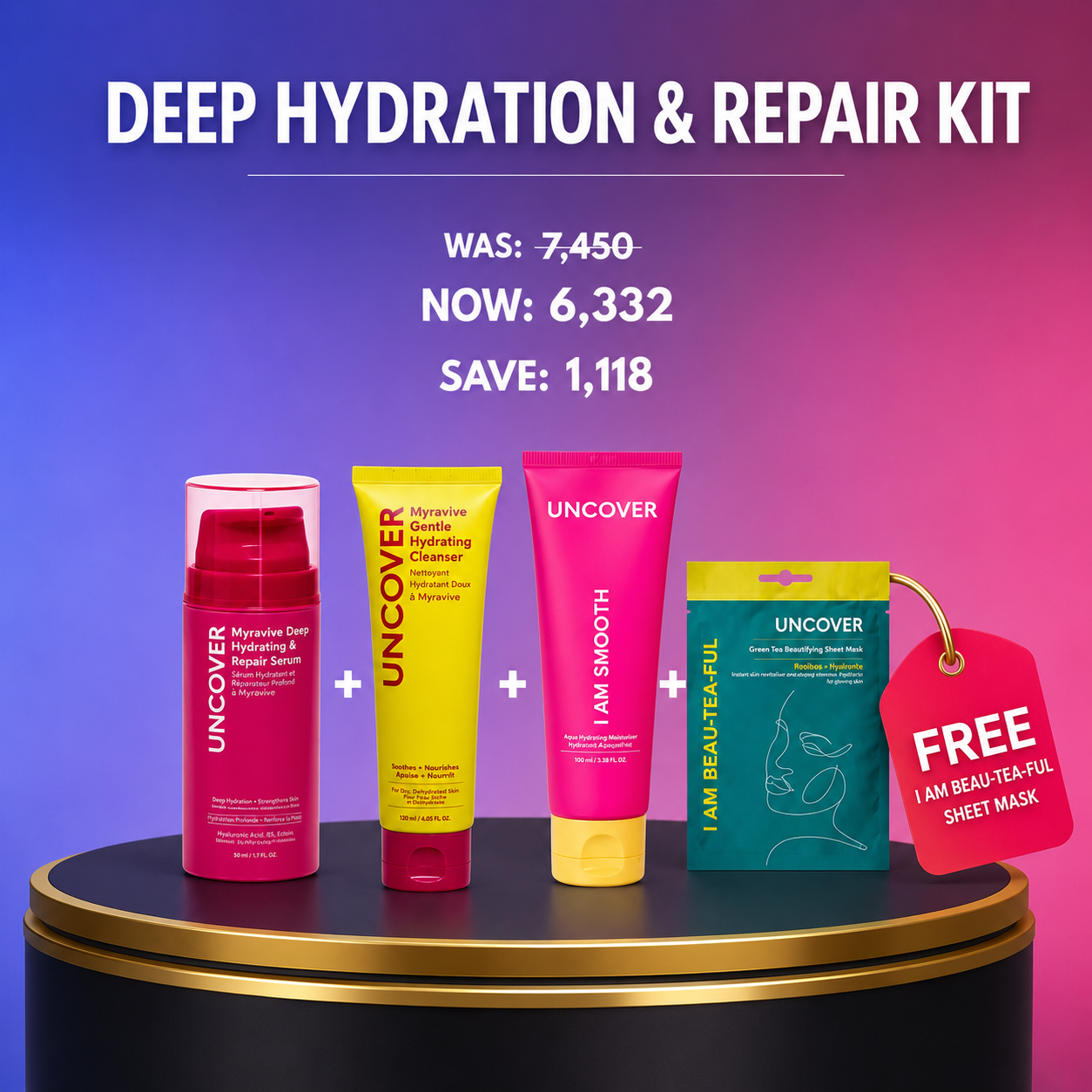 Uncover Deep Hydration & Repair Kit