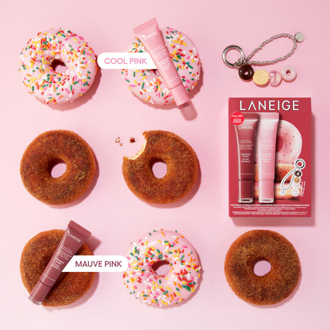 LANEIGE DONUT DELIGHT LIP SERUM DUO