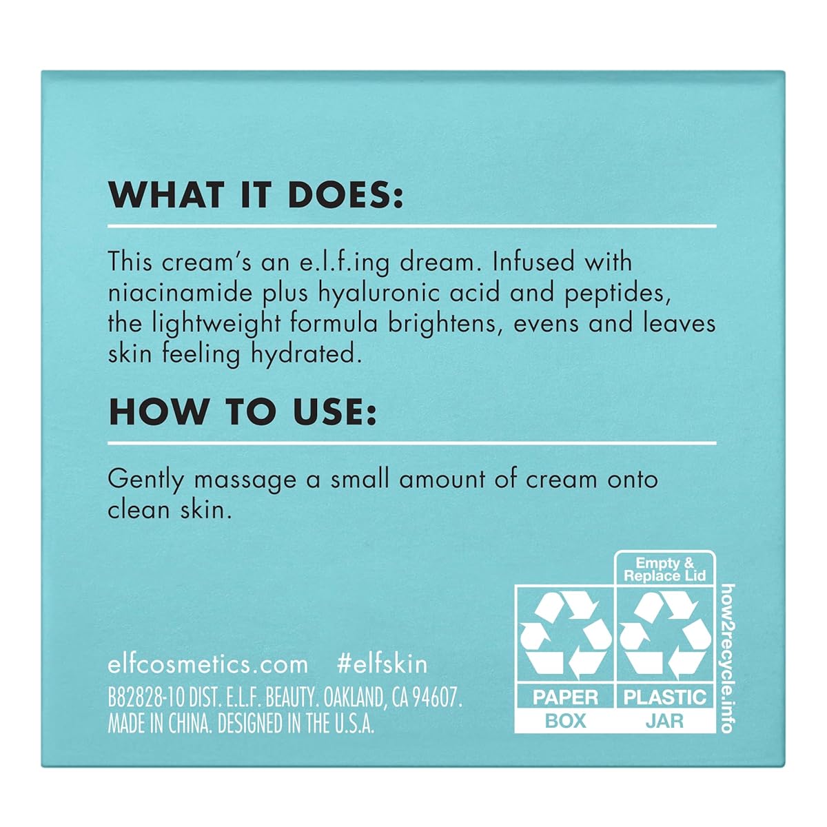 ELF HOLY HYDRATION FACE CREAM