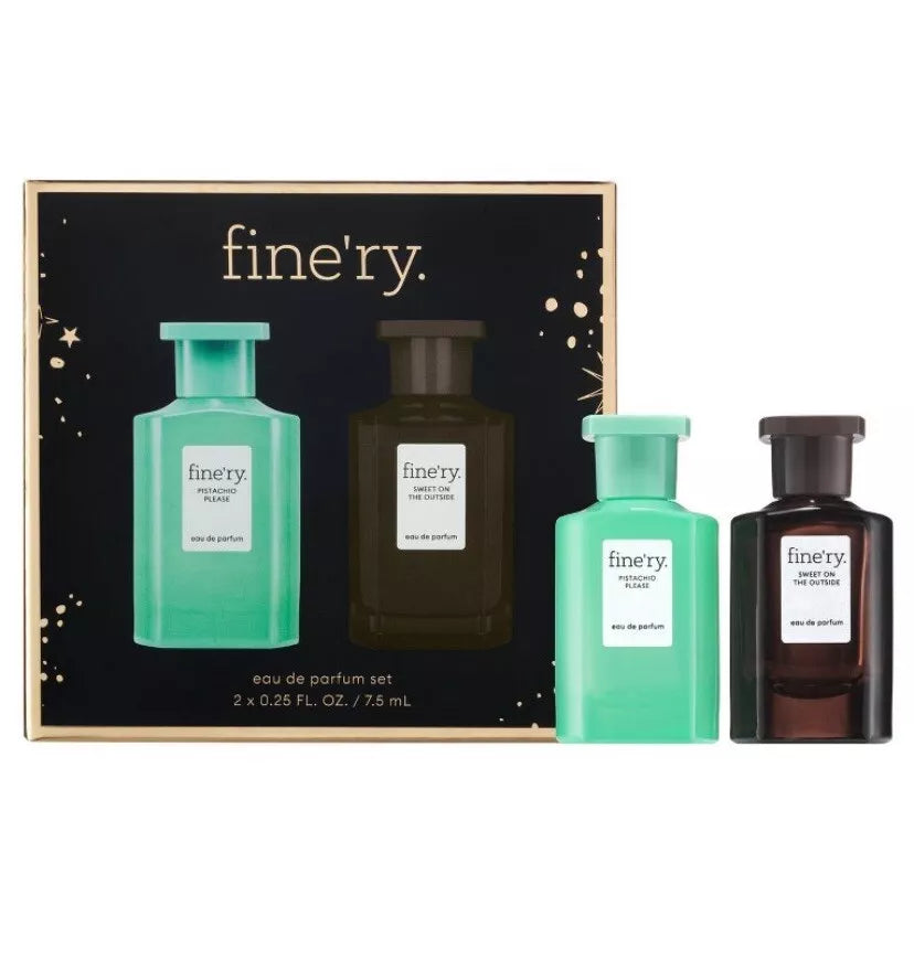 FINERY PISTACHIO PLEASE+SWEET ON THE OUTSIDE EDP SET