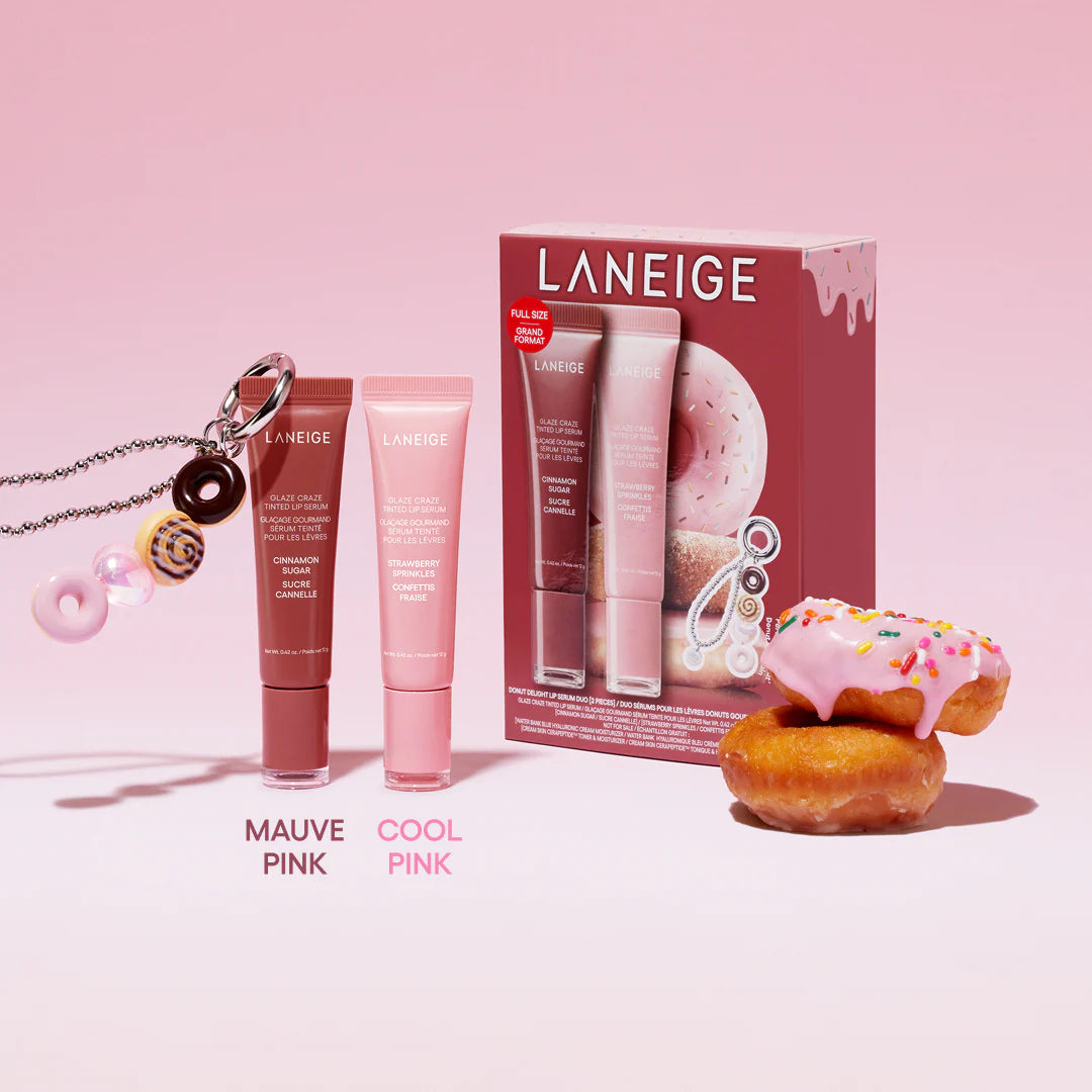 LANEIGE DONUT DELIGHT LIP SERUM DUO