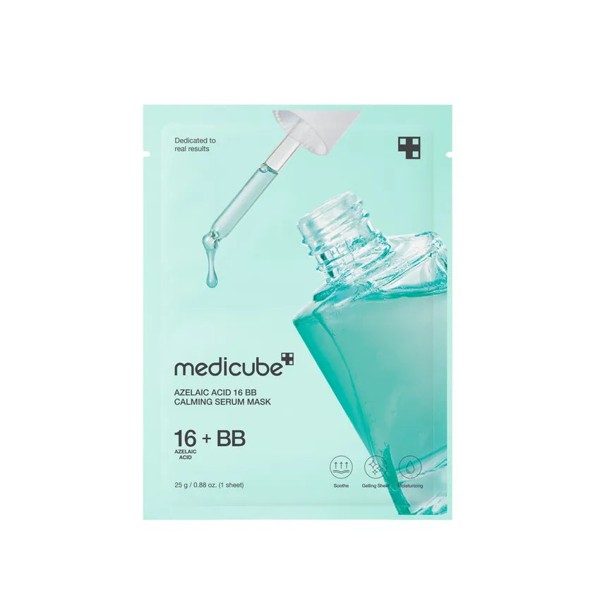 MEDICUBE AZELAIC 16BB CALMING SERUM MASK 25G