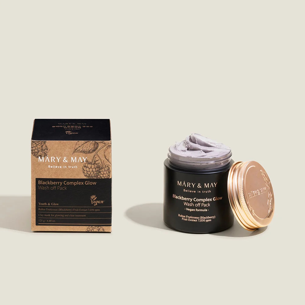 MARY & MAY BLACKBERRY COMPLEX GLOW WASH OFF PACK
