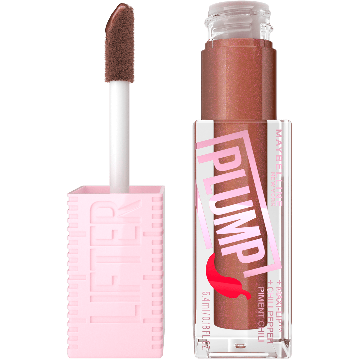 MAYBELLINE LIFTER GLOSS PLUMP 007 COCOA ZING