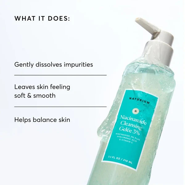 NATURIUM NIACINAMIDE CLEANSING GELÉE 3% - 210ML