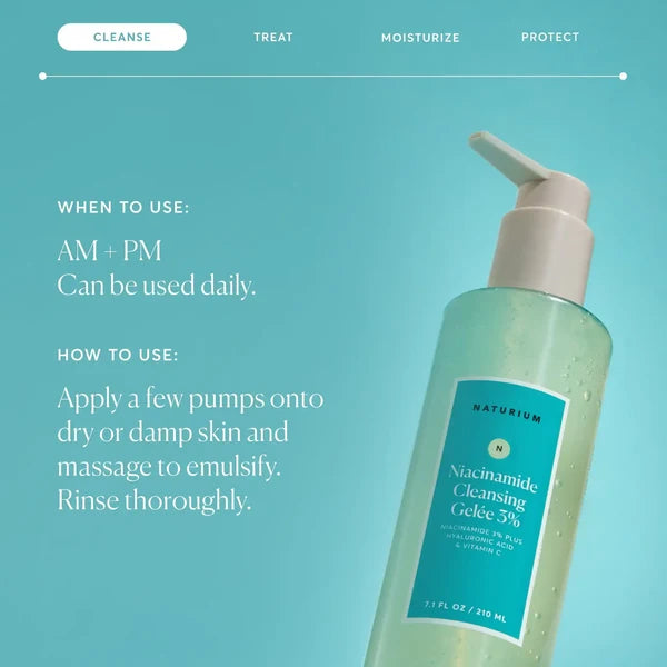 NATURIUM NIACINAMIDE CLEANSING GELÉE 3% - 210ML
