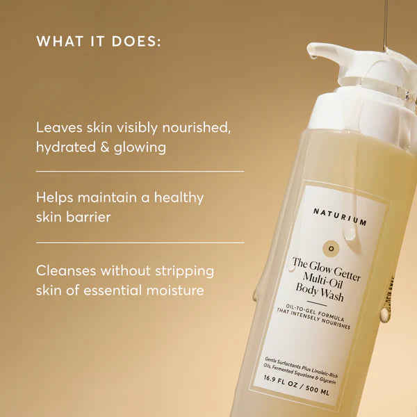 NATURIUM THE GLOW GETTER MULTI-OIL HYDRATING BODY WASH