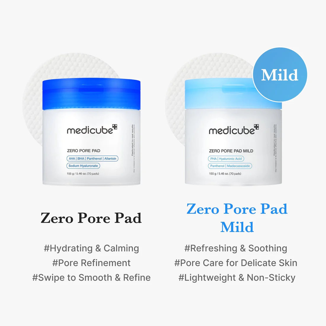 MEDICUBE ZERO PORE PAD MILD