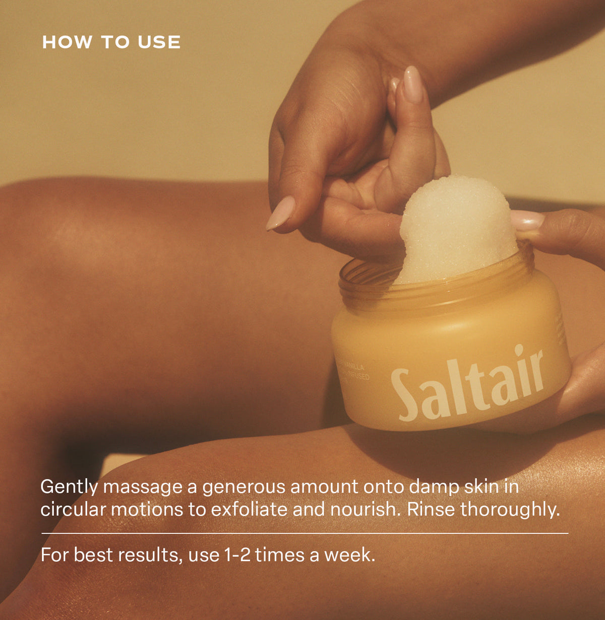 How to use Saltair Vitamin C Oil-Infused Body Scrub