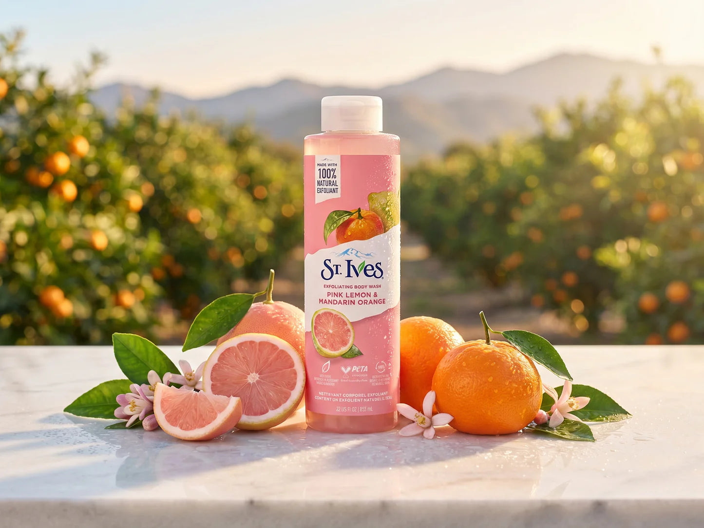ST. IVES PINK LEMON AND MANDARIN ORANGE 700ML