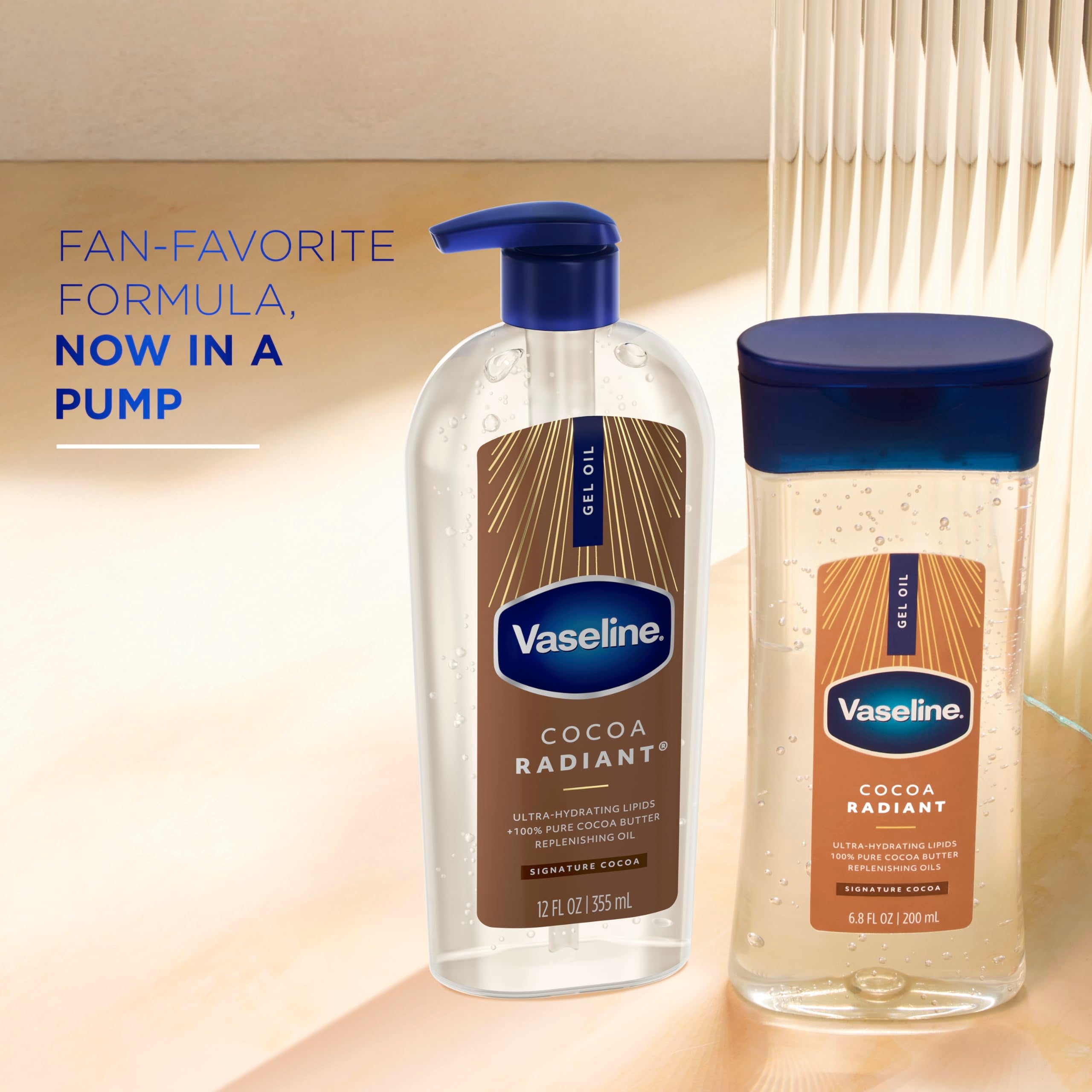 VASELINE COCOA RADIANT GEL OIL 355ML