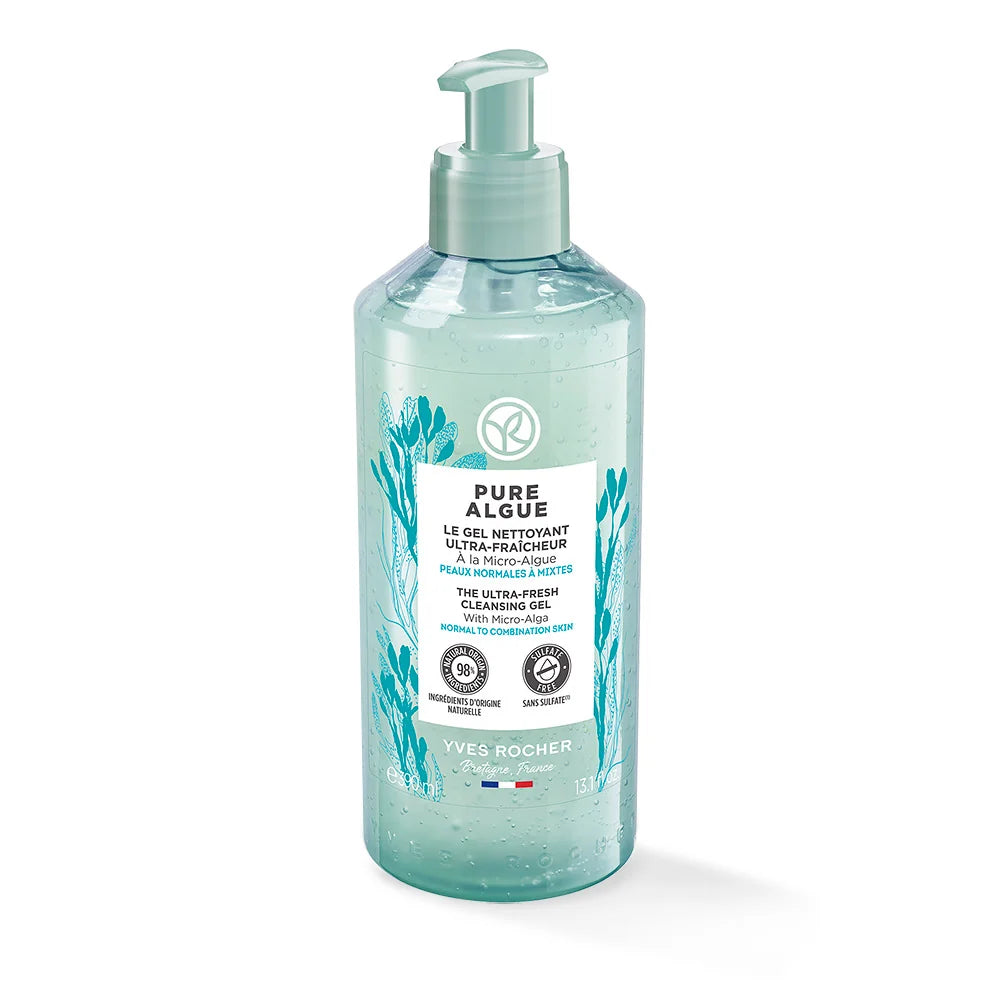 YVES ROCHER PURE ALGUE ULTRA FRESH CLEANSING GEL 390ML