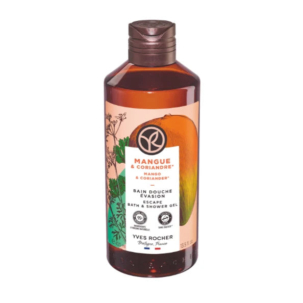 YVES ROCHER SHOWER GEL-MANGO CORIANDER 400ML