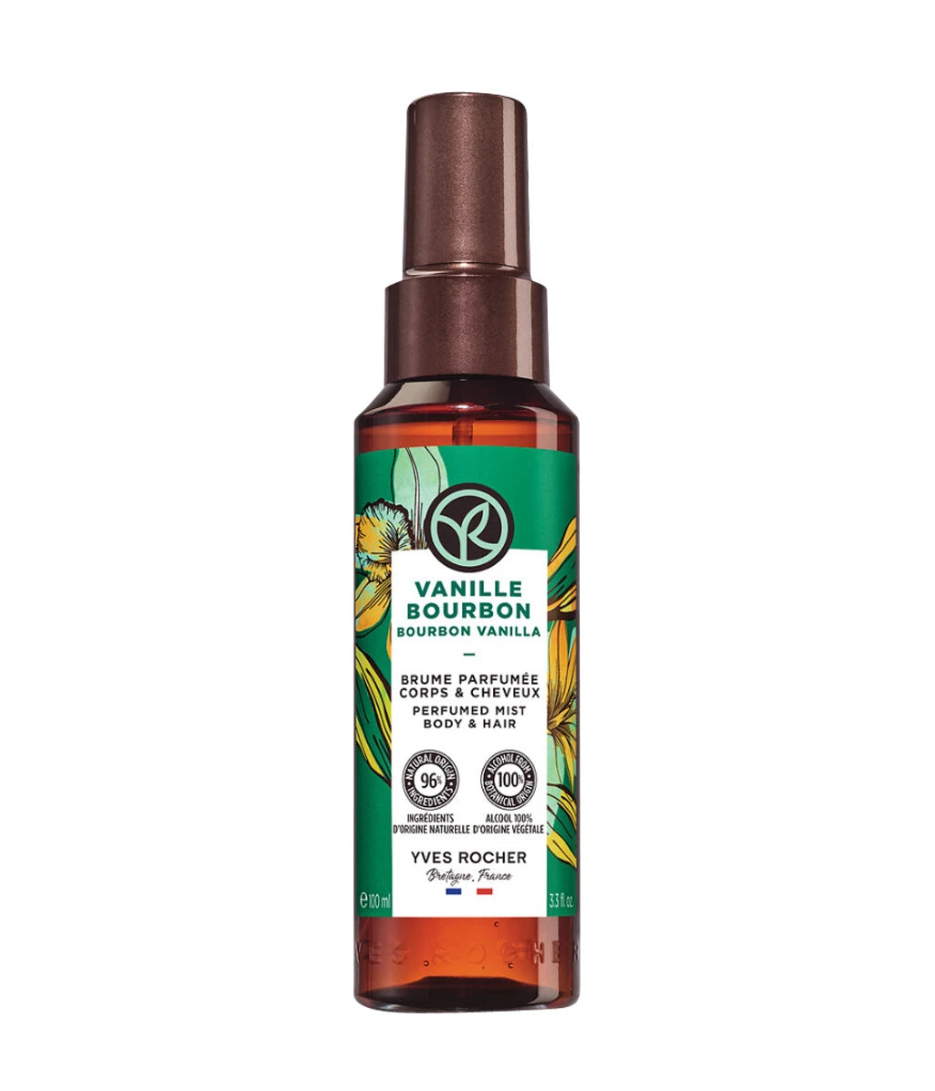 YVES ROCHER PERFUMED BODY AND HAIR MIST -VANILLA BOURBON