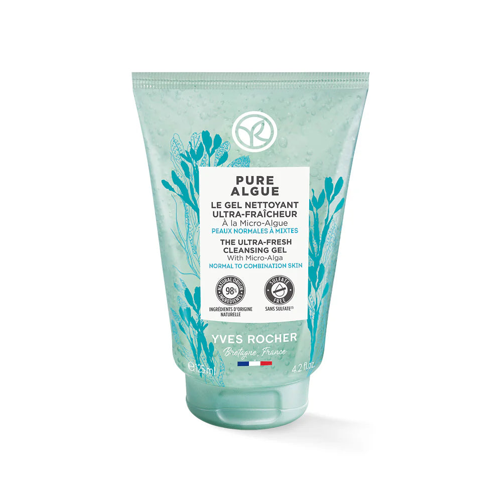 YVES ROCHER PURE ALGUE UTRA FRESH CLEANSING GEL 125ML