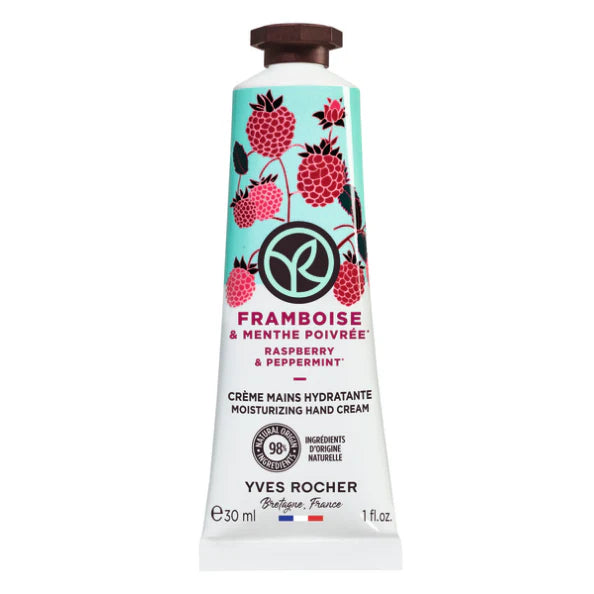 YVES ROCHE HAND CREAM-RASPBERRY & PEPPERMINT 30ML
