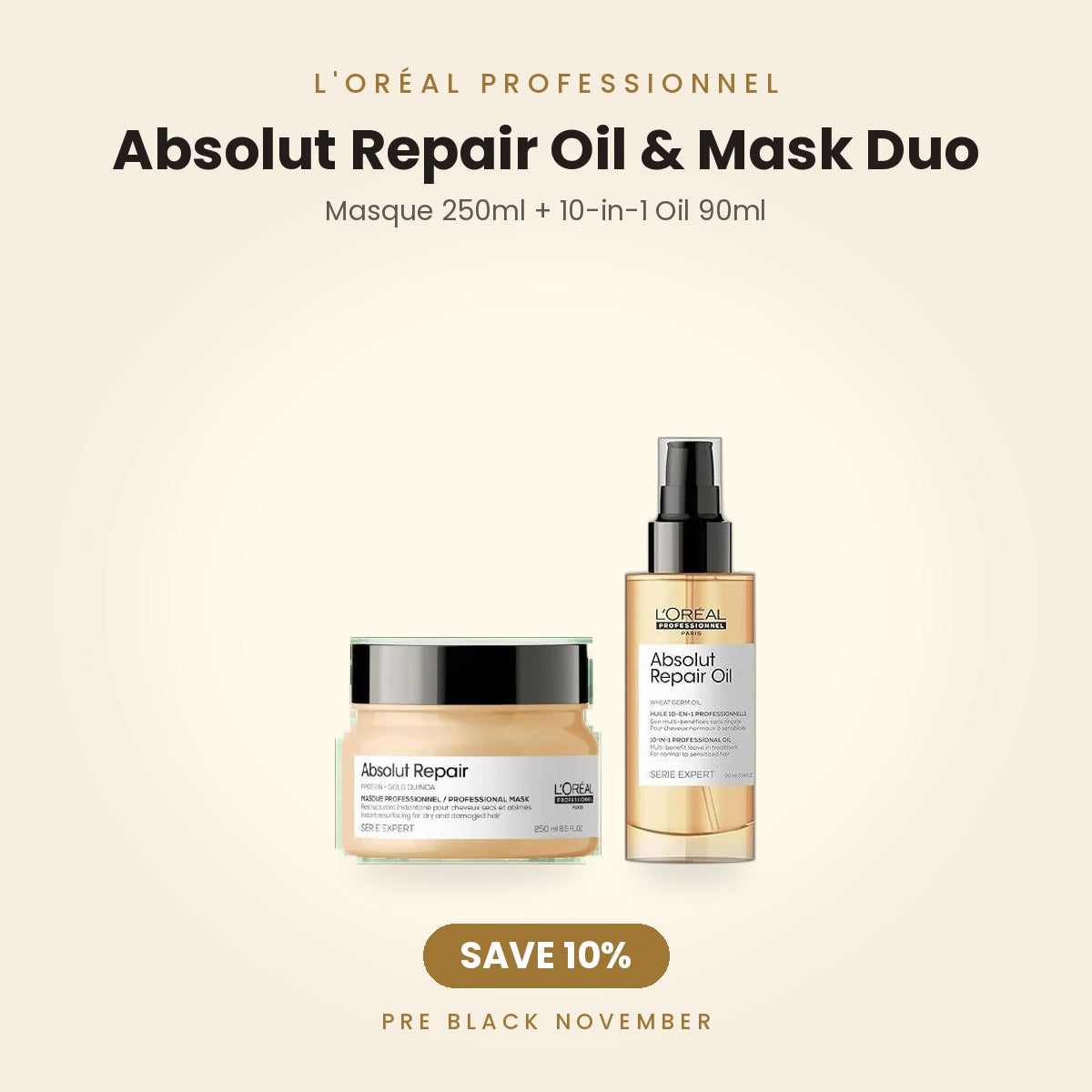 L'Oréal Absolut Repair Oil & Mask Duo bundle