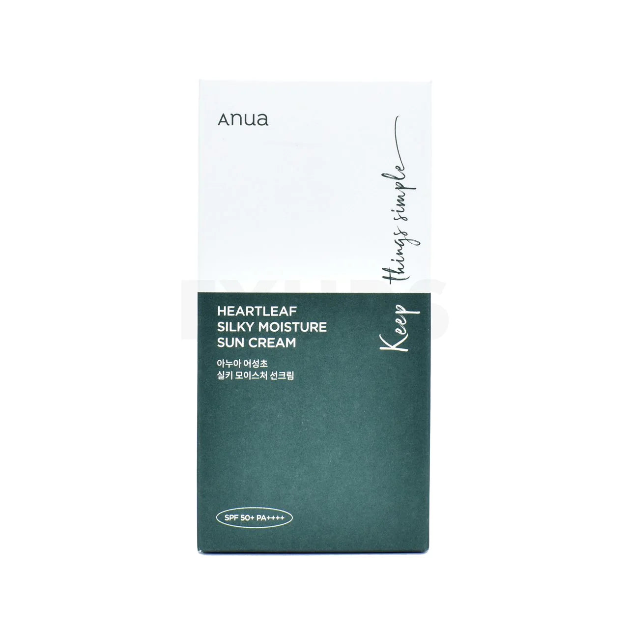ANUA HEARTLEAF SILKY MOISTURE SUN CREAM SPF 50 50ML