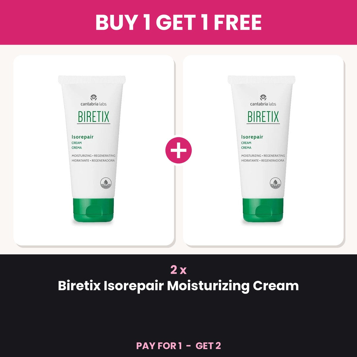 Buy 1 Get 1 Free - 2 x Biretix Isorepair Moisturizing Cream