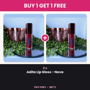 Buy 1 Get 1 Free - 2 x Adita Lip Gloss Nova