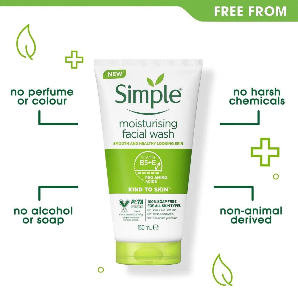 SIMPLE MOISTURIZING FACE WASH