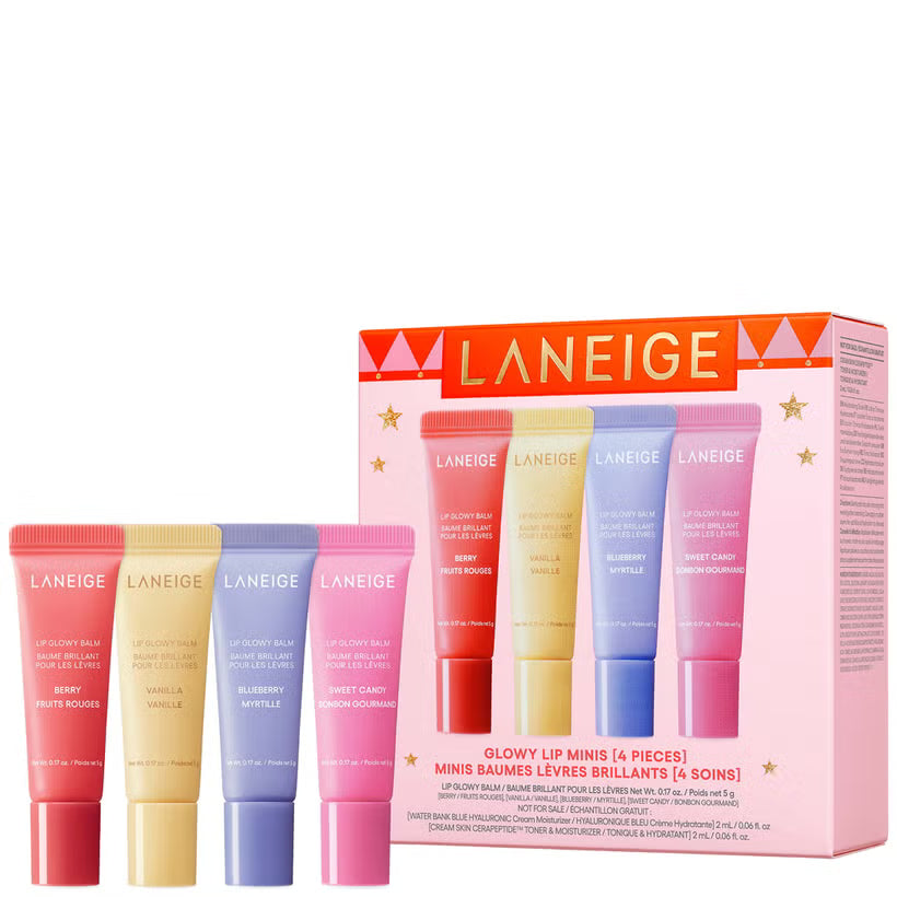 LANIEGE LIP GLOWY BALM MINI SET [4 PIECES]