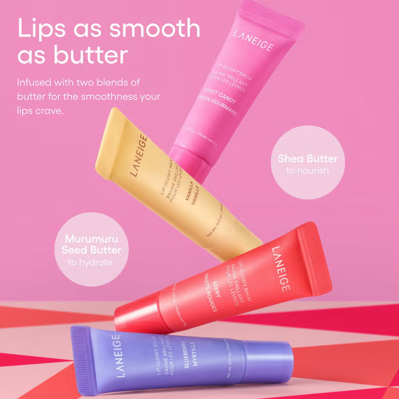 LANIEGE LIP GLOWY BALM MINI SET [4 PIECES]