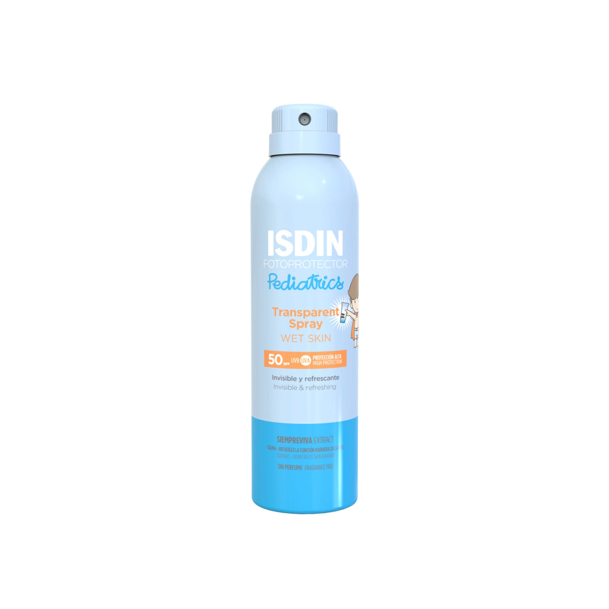ISDIN FOTOPROTECTOR TRANSPARENT SPRAY WET SKIN PEDIATRICS SPF50+ 250ML