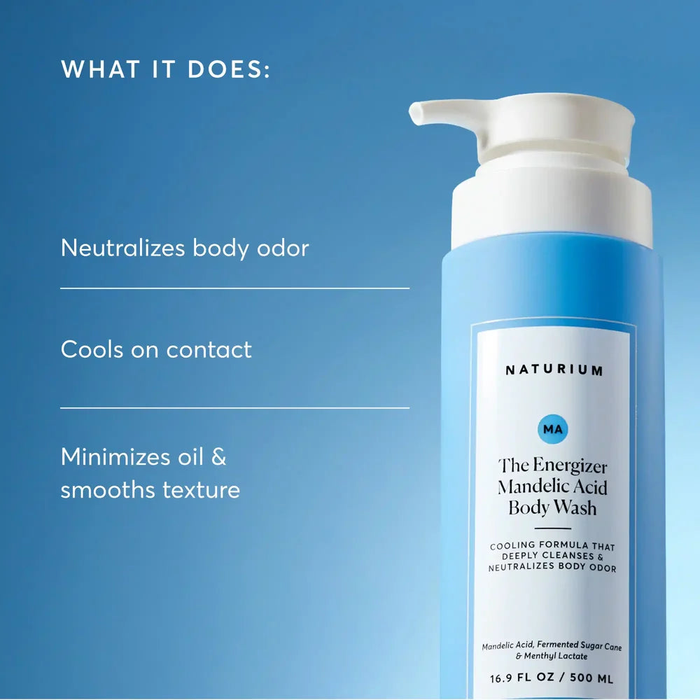 NATURIUM THE ENERGIZER MANDELIC ACID BODY WASH