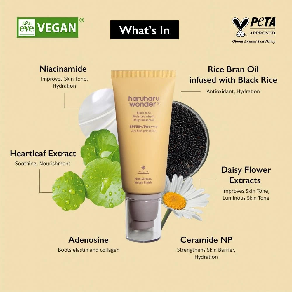 HARUHARU WONDER BLACK RICE MOISTURE AIRYFIT SUNSCREEN