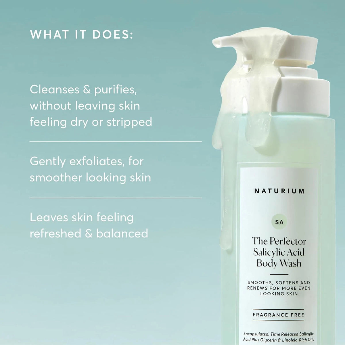 NATURIUM THE PERFECTOR SALICYLIC ACID BODY WASH 500ML