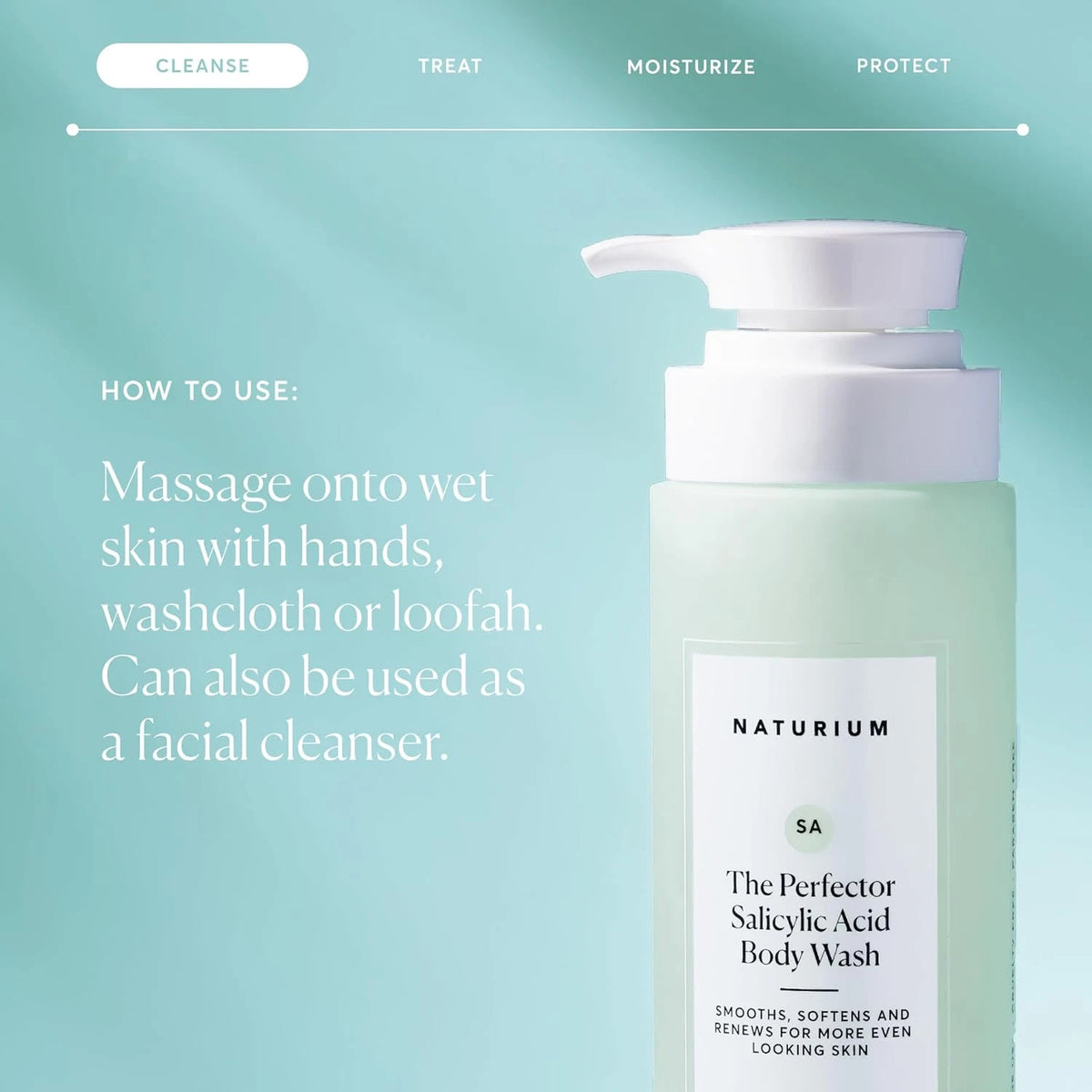 NATURIUM THE PERFECTOR SALICYLIC ACID BODY WASH 500ML