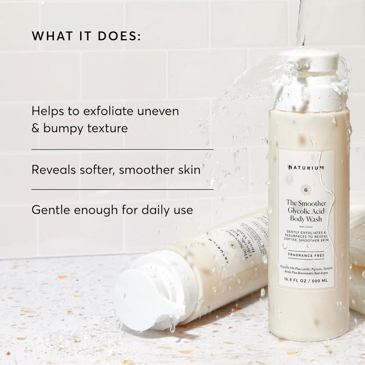 NATURIUM THE SMOOTHER GLYCOLIC ACID BODY WASH