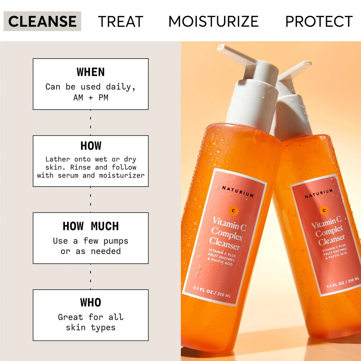 NATURIUM VITAMIN C COMPLEX CLEANSER 210ml