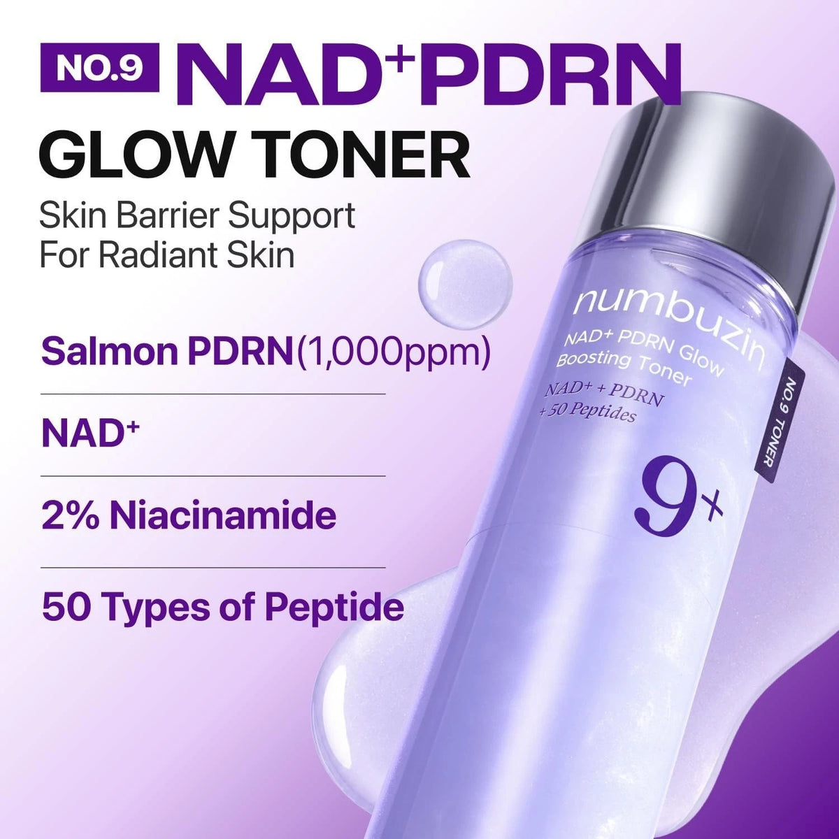 NUMBUZIN NAD+ PDRN GLOW BOOSTING TONER 150ml