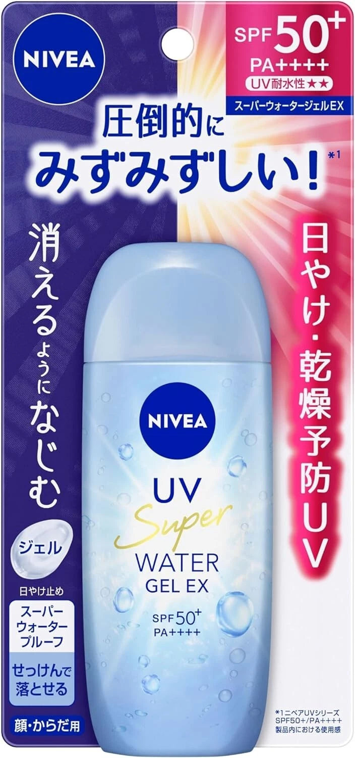 NIVEA SUPER WATER GEL X SUNSCREEN SPF 50 - 80ML, SPF50