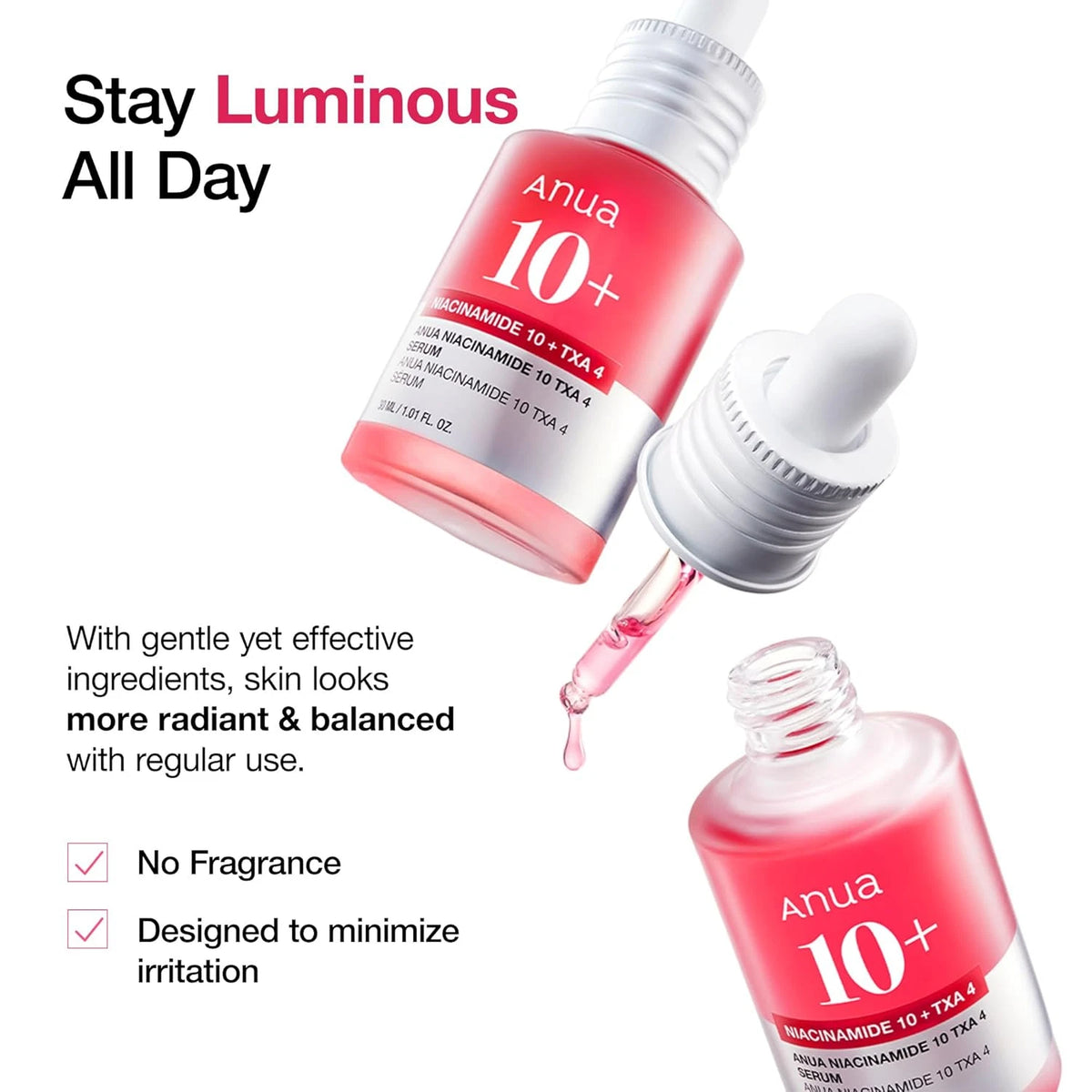 ANUA NIACINAMIDE 10% + TXA 4% DARK SPOT CORRECTING SERUM - 30ML