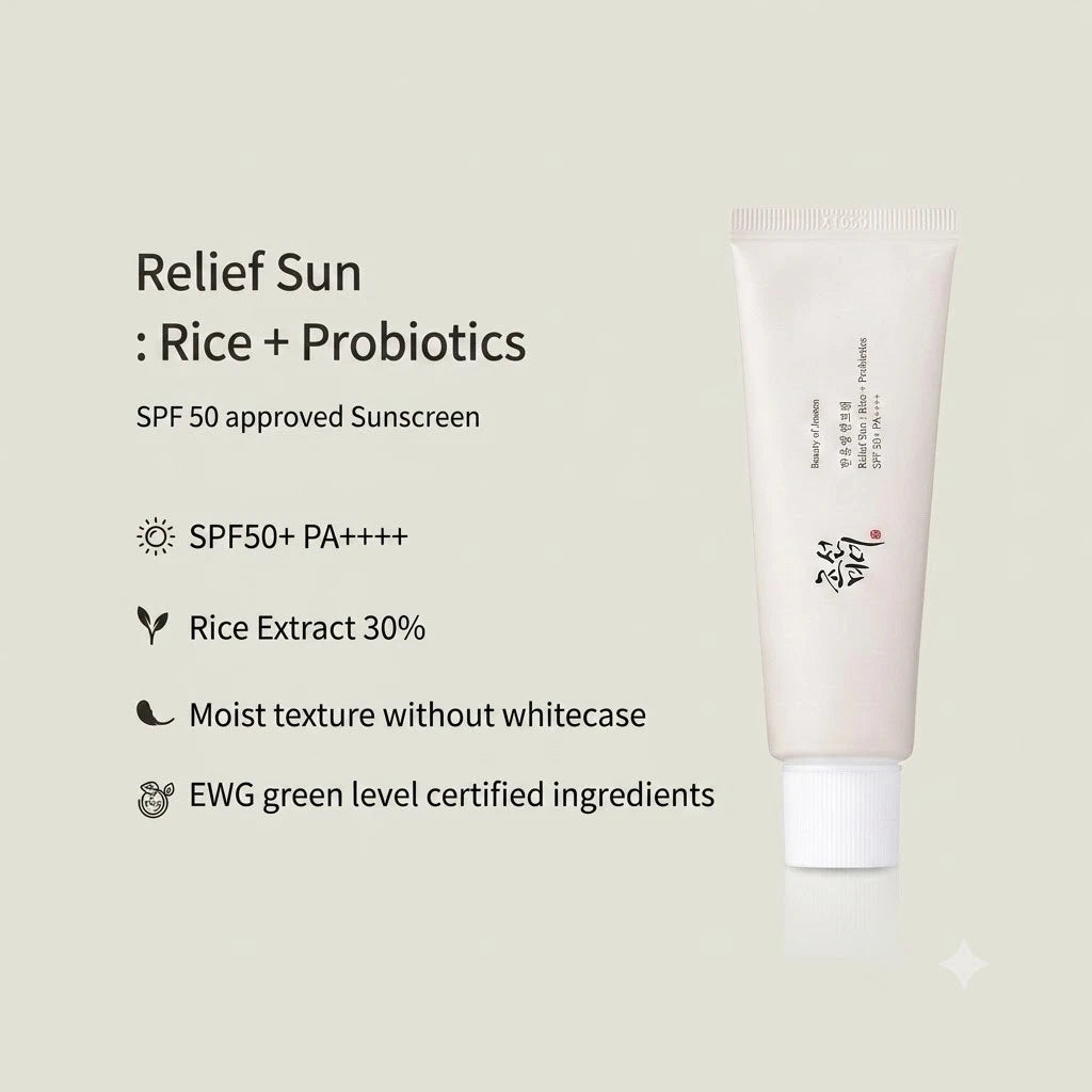 BEAUTY OF JOSEON RELIEF SUN RICE + PROBIOTICS SPF50 10ML